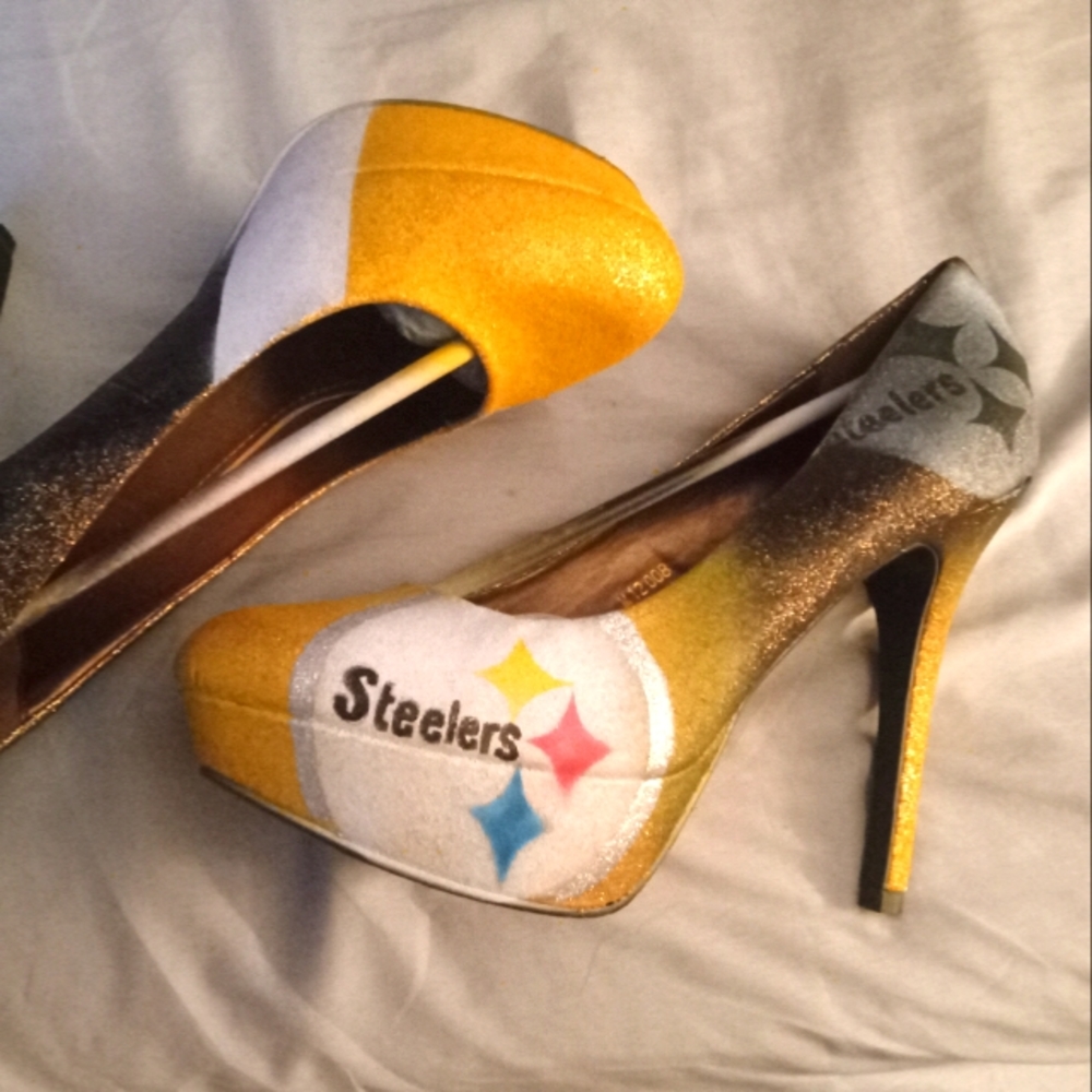 Custom Handmade Steelers Heels